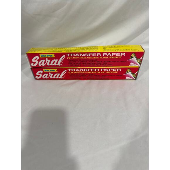 Two Rolls- Saral Paper Corp Wax Free Transfer Tracing Paper -Graphite and White - Picture 2 of 4
